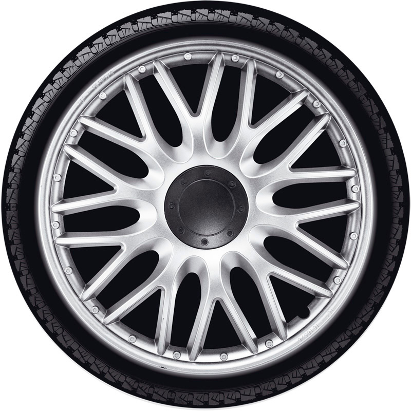 Jeu d'enjoliveurs J-Tec Orden 16-inch argent