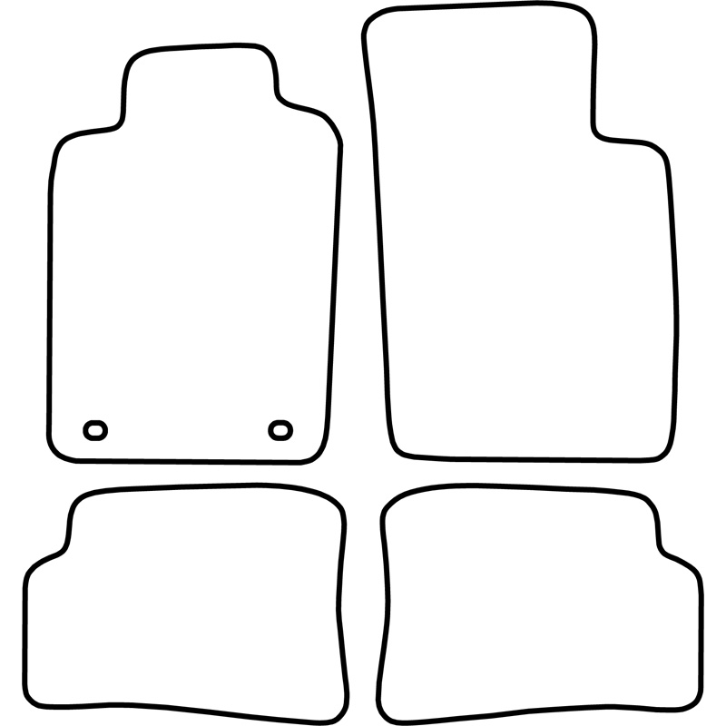 Set de tapis de sol sur mesure pour Renault Megane Coupe 1996-2002
