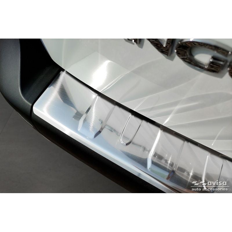 Protection de seuil arrière inox sur mesure pour Renault Kangoo & Nissan Townstar 2021- 'Ribs'