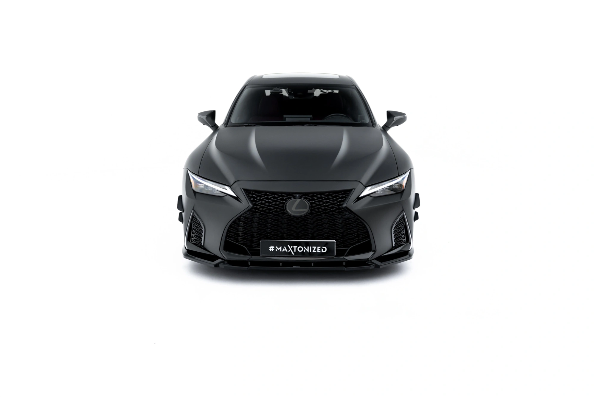 Voorspoiler Lexus IS 500 Mk3 Facelift 2 (XE30) Maxton Glans Zwart V.1