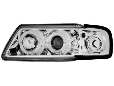Phares Audi A3 8L Angel Eyes chrome