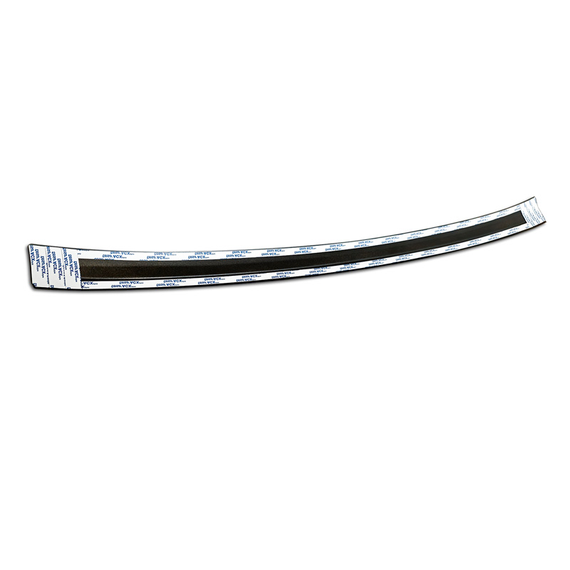 Avisa Protection de seuil arrière inox noir mat sur mesure pour Audi Q4 e-tron (F4B) & Q4 e-tron Sportback (F4N) 2021- 'Ribs'