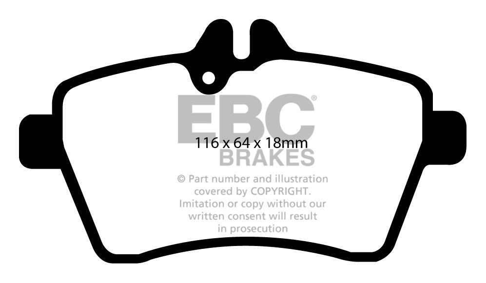 EBC Brakes MERCEDES B-Class (W245) B170 (2.0) 2008-2009 Remblokk