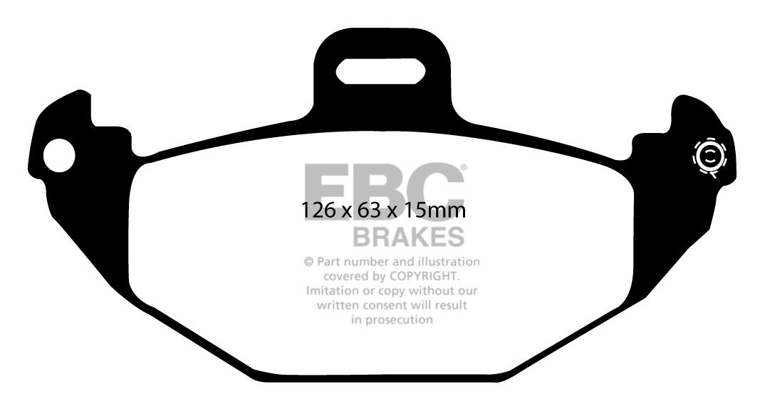 EBC Brakes RENAULT Laguna Sedan 3.0 97-2000 Remblokken achterzij