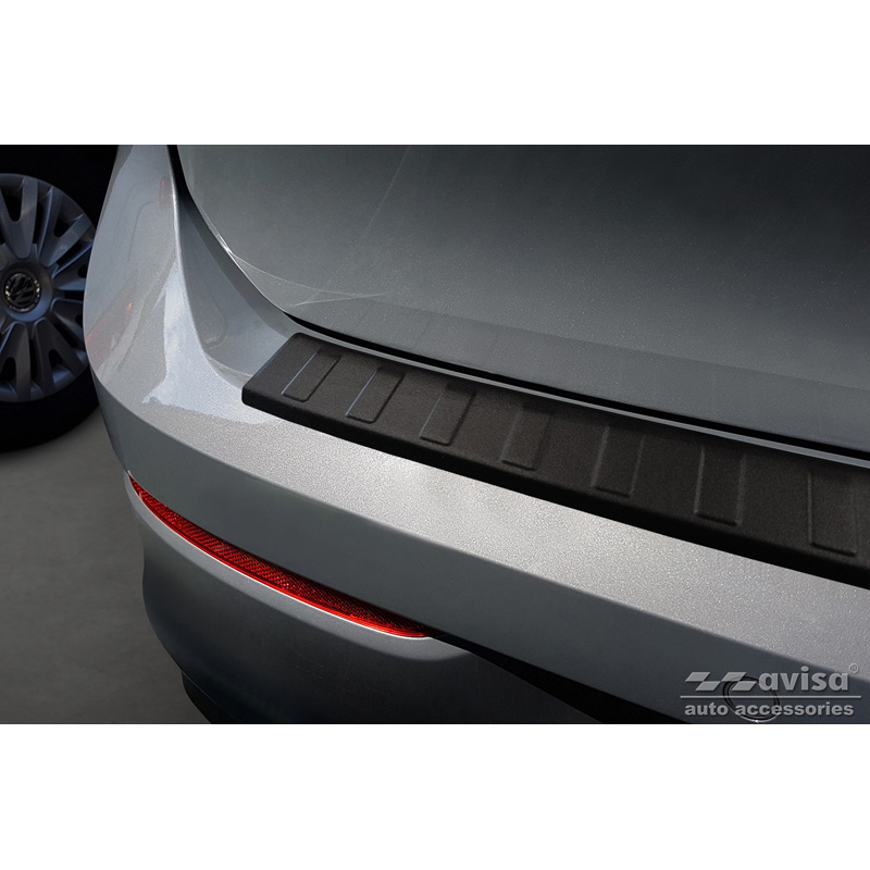 Protection de seuil arrière inox noir mat sur mesure pour Volkswagen Golf VIII HB 5-portes 2020-2024 & FL 2024-