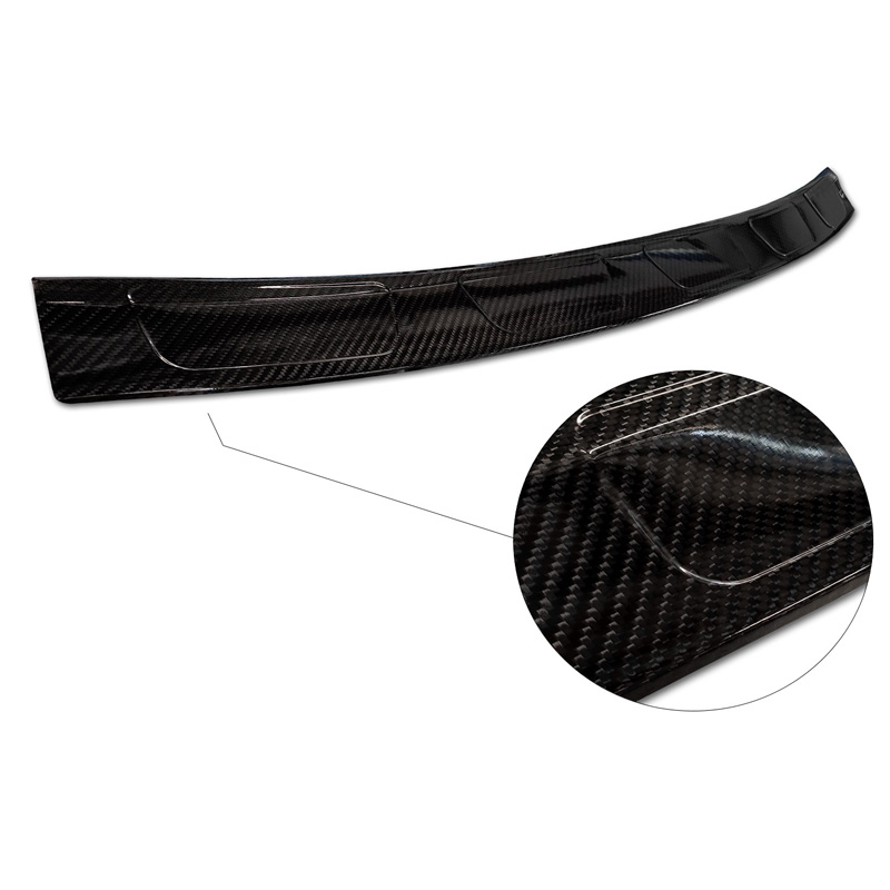 Protection de seuil arrière carboné 3D sur mesure pour Ford Edge II Facelift 2018- incl. ST-Line & Vignale 'Ribs'