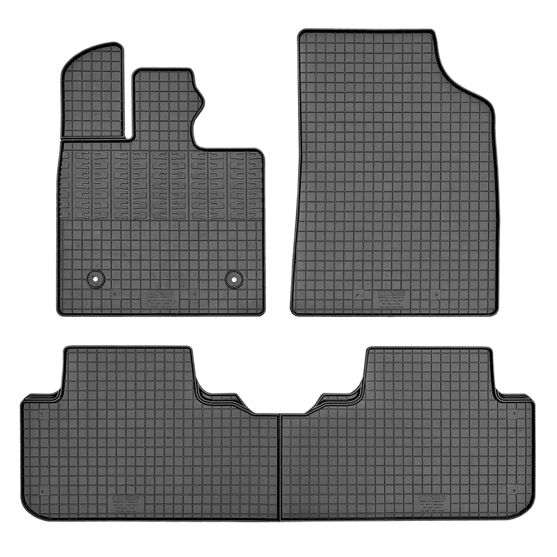 Set tapis de caoutchouc sur mesure pour BYD Seal U 2024- (4-pièces + points de fixage)