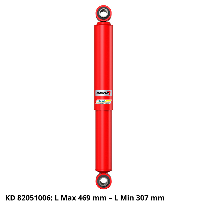 KONI Amortisseur Special Active sur mesure pour Fiat Ducato (250/290) Van/Box/Bus/Camper Van/Motorhome 2006- - Essieu arrière - Essieu arrière: Lmin 307mm-Lmax 469mm (8205-1006)