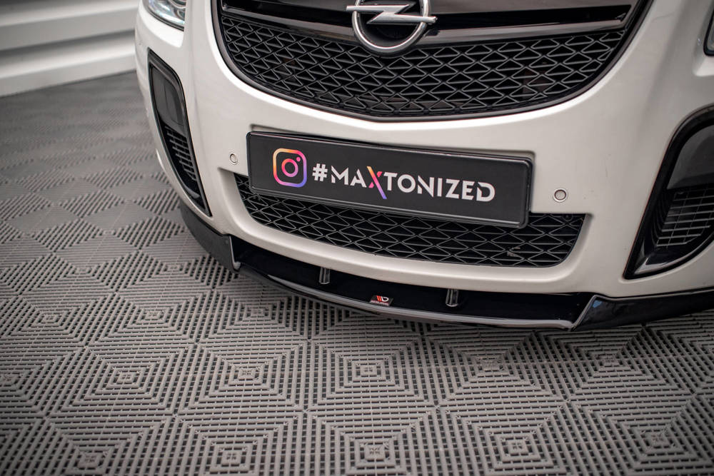 Voorspoiler V.1 Opel Insignia OPC MK1 Glans Zwart