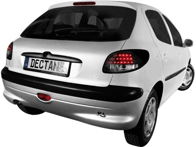 Feux arriere Peugeot 206 LED noire AANBIEDING