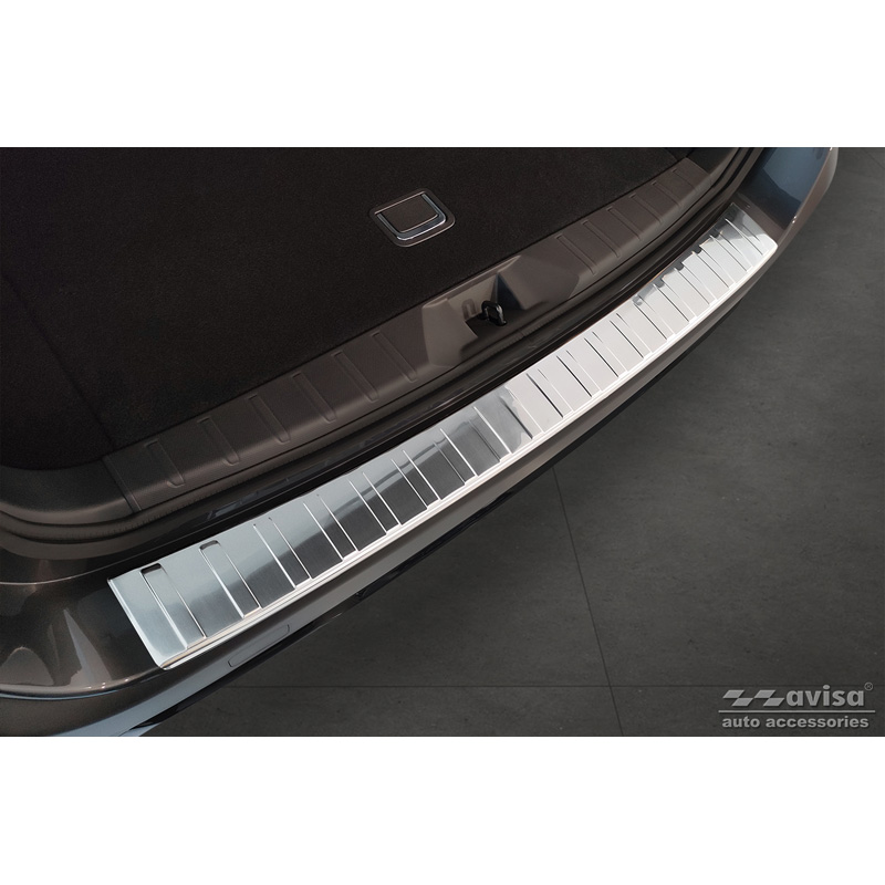 Protection de seuil arrière inox sur mesure pour Subaru Outback (BT) 2020- 'Ribs'