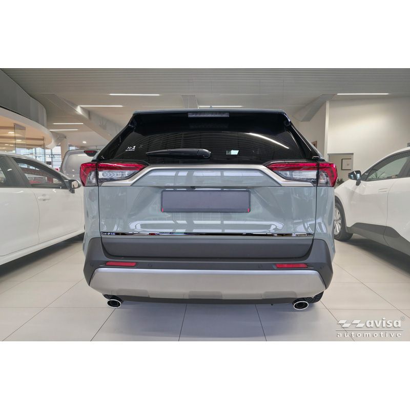 Avisa Moulure de hayon en Inox Noir Chrome sur mesure pour Toyota RAV4 V (A5) 2018-