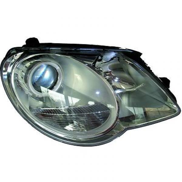 Koplamp links VW EOS. 06-10/10 VALEO H7+H7