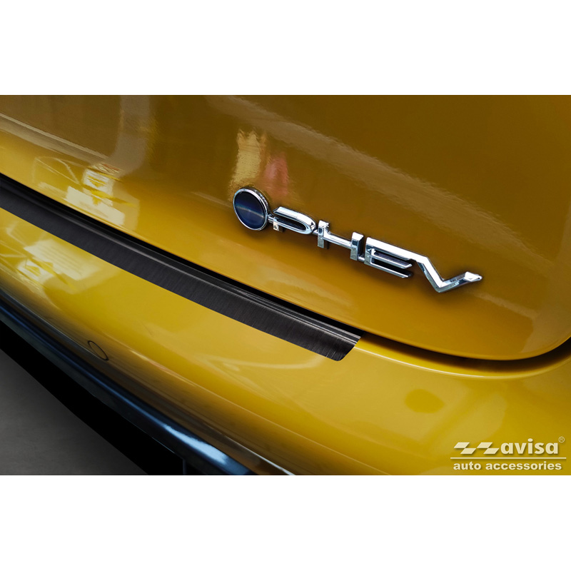 Protection de seuil arrière inox noir sur mesure pour Toyota Prius V (XW60) 2023-