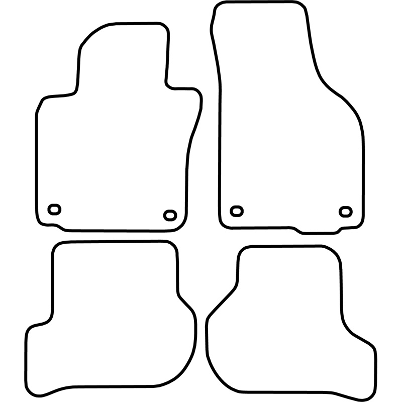 Set de tapis de sol sur mesure pour Volkswagen Golf V 2003-2007