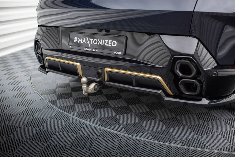 Achter Diffuser passend voor BMW XM G09 Maxton Glans Zwart