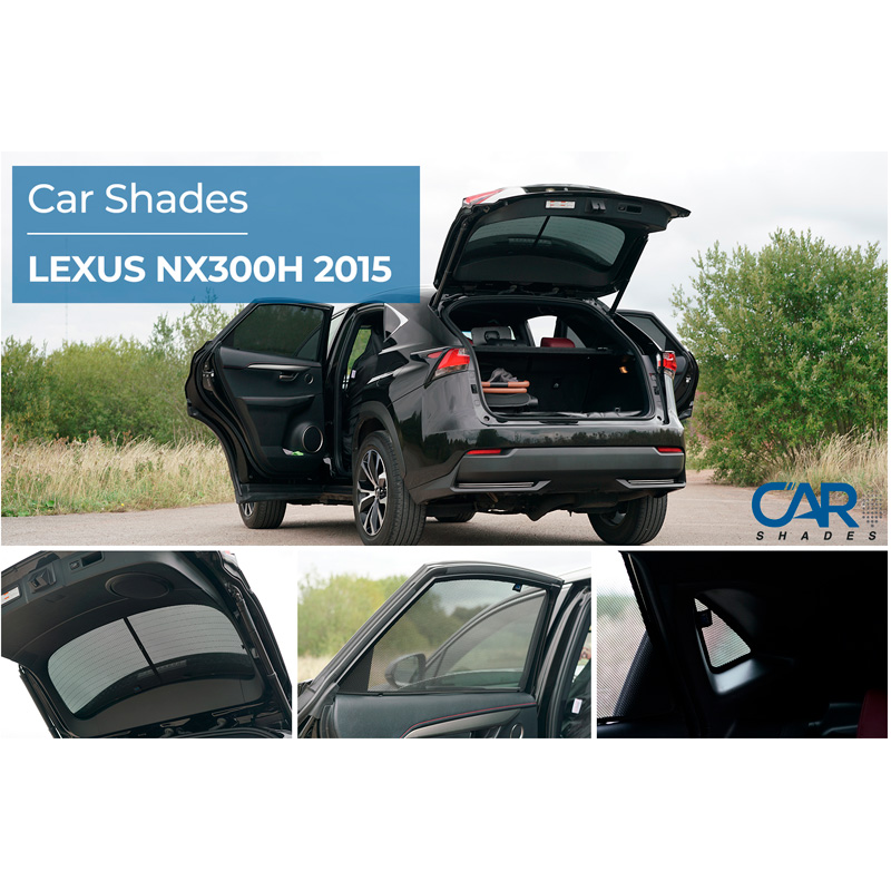 Set de Car Shades sur mesure pour Lexus NX 2014-2021 (6-pièces)