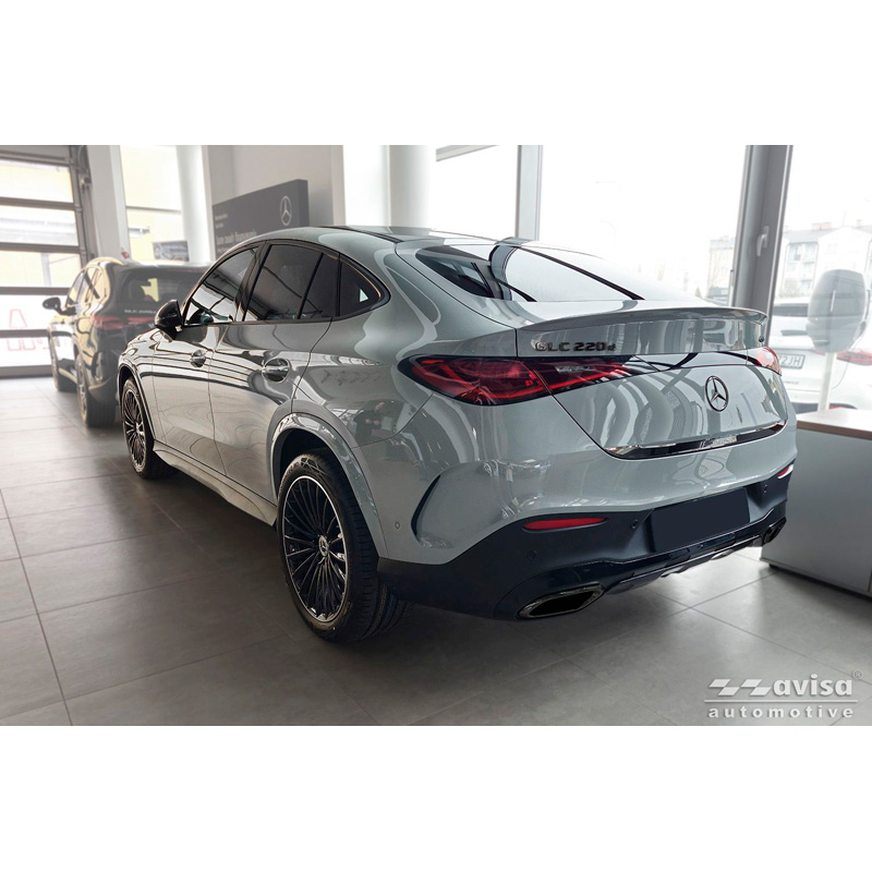 Avisa Moulure de hayon en Inox Noir Chrome sur mesure pour Mercedes-Benz GLC II (C254) Coupe 2023-