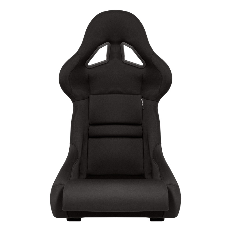 Siège baquet 'BS8' - Noir - Dossier fixe en polyester - incl. glissières