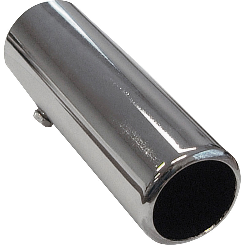 Embout d'échappement Acier/Chromé - rond 50mm - longueur 150mm - 44-47mm aanlsuiting