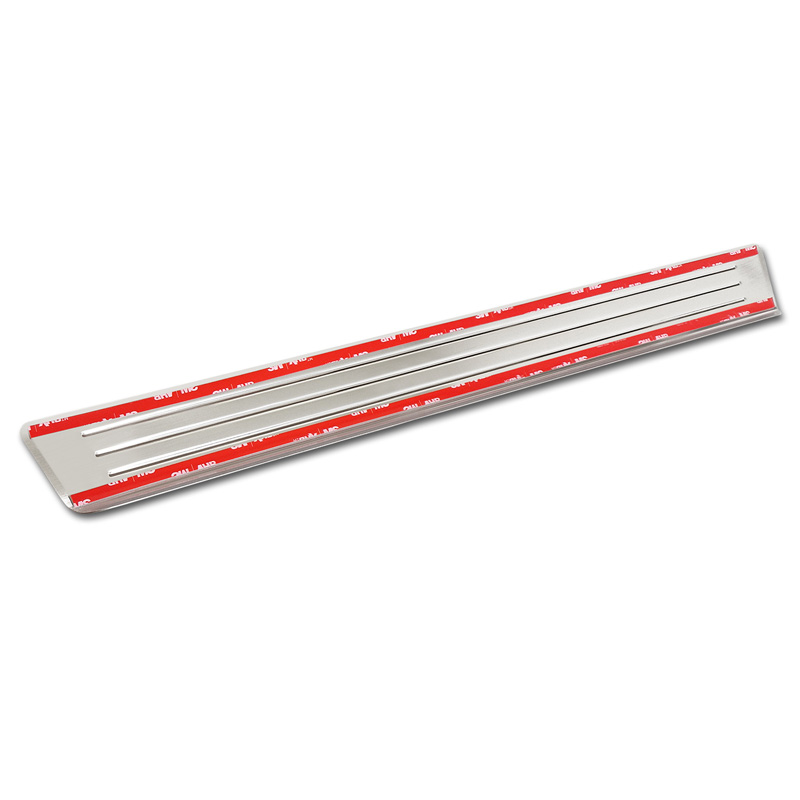Avisa Seuils de portes inoxydable sur mesure pour Hyundai Kona II 2023- / MG 3 2024- / MG ZS II 2024- 'Lines' - 4-pièces