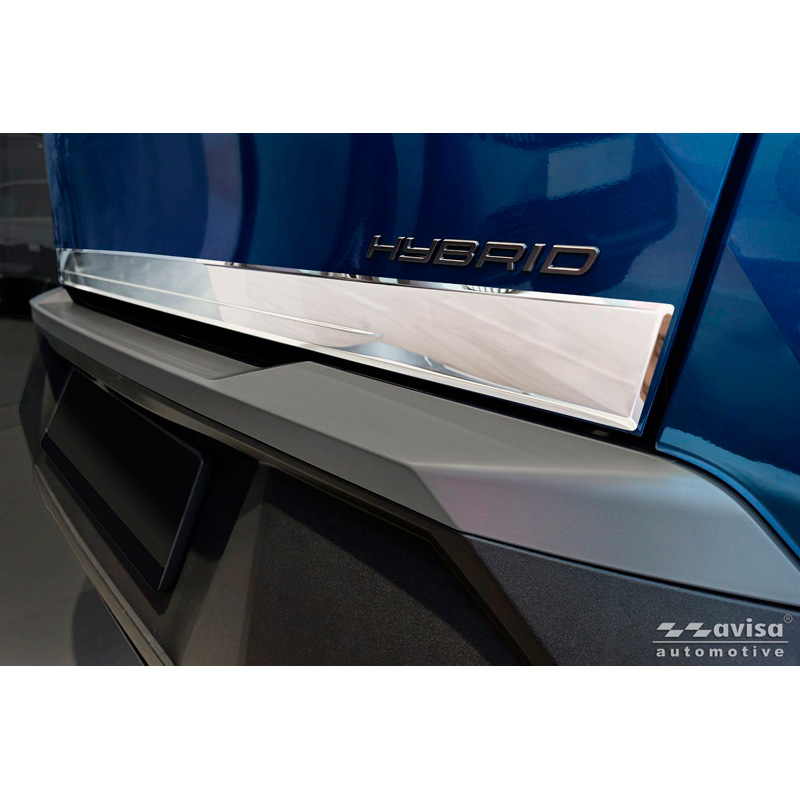 Avisa Revêtement d'habillage du hayon du coffre inox Chrome sur mesure pour Peugeot 3008 III 2024-