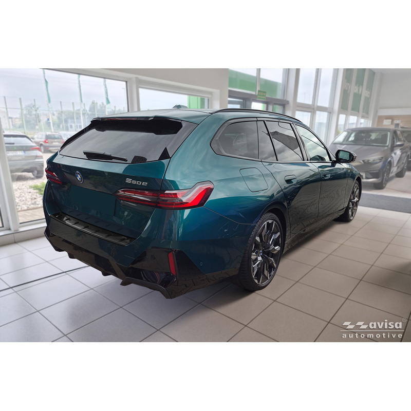 Avisa Protection de seuil arrière inox noir sur mesure pour BMW Série 5 Touring (G61) 2024- incl. M-Sport 'STRONG EDITION'
