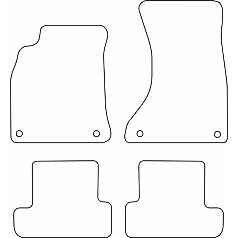 Set de tapis de sol sur mesure pour Audi A5 (8TA) Sportback 2009-2017