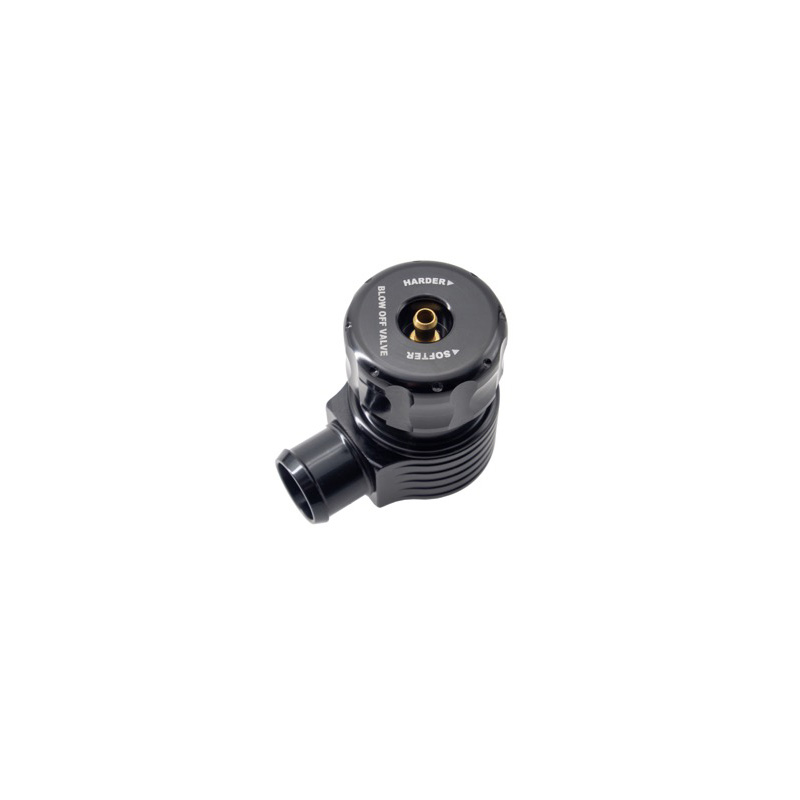 Simoni Racing Valve Blow Off Universelle Type 13 - pour moteurs turbo à essence, avec pression réglable - Raccord 22mm, Longueur 90mm, Diamètre 48mm - Noir