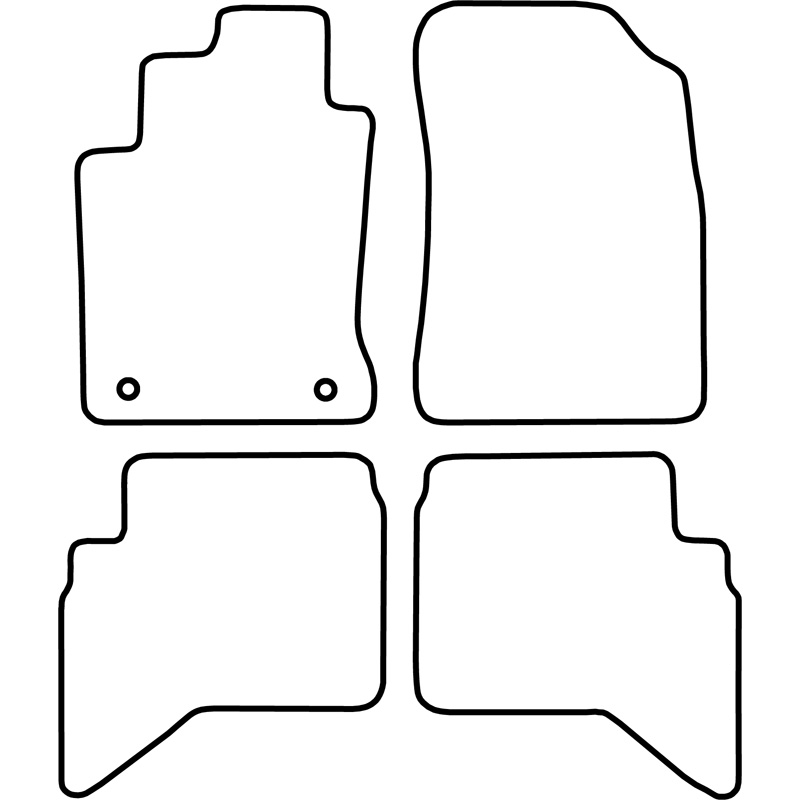 Set de tapis de sol sur mesure pour Daihatsu Terios 2006-2010