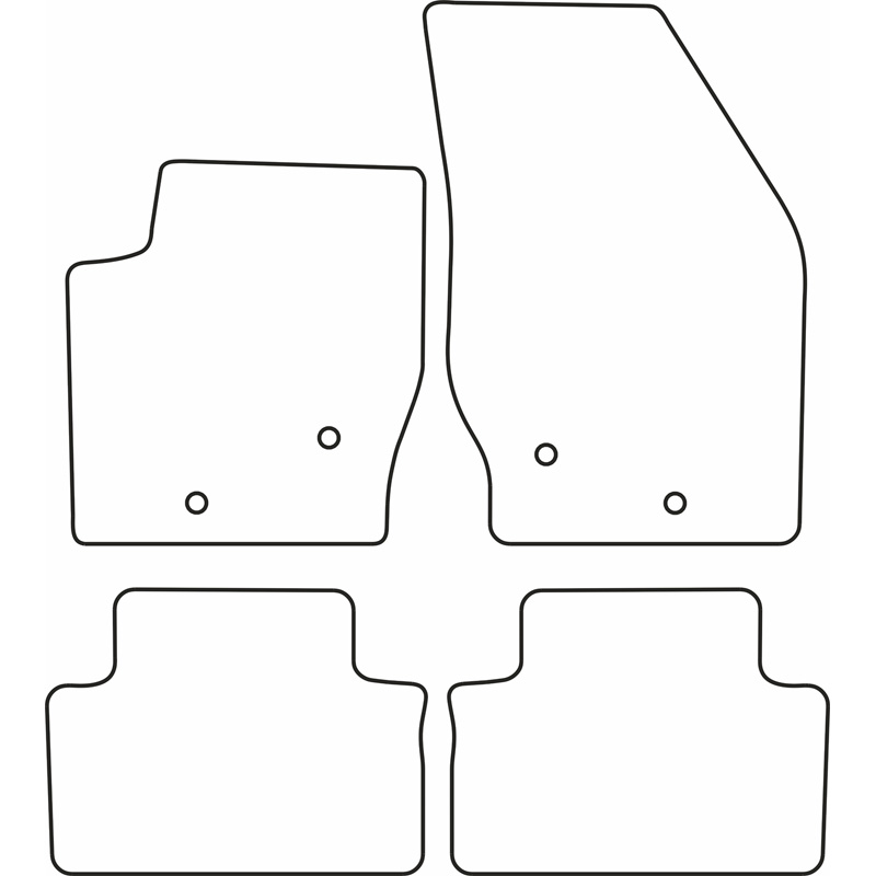 Set de tapis de sol sur mesure pour Volvo XC90 2002-2014