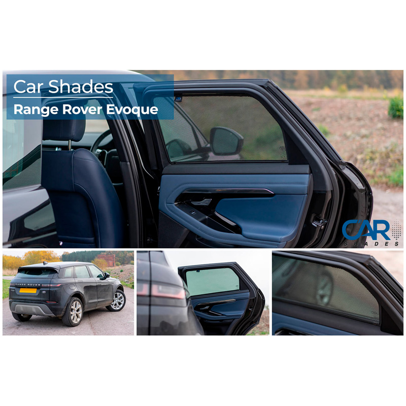 Set de Car Shades (portes arrières) sur mesure pour Range Rover Evoque 5 portes 2019- (2-pièces)