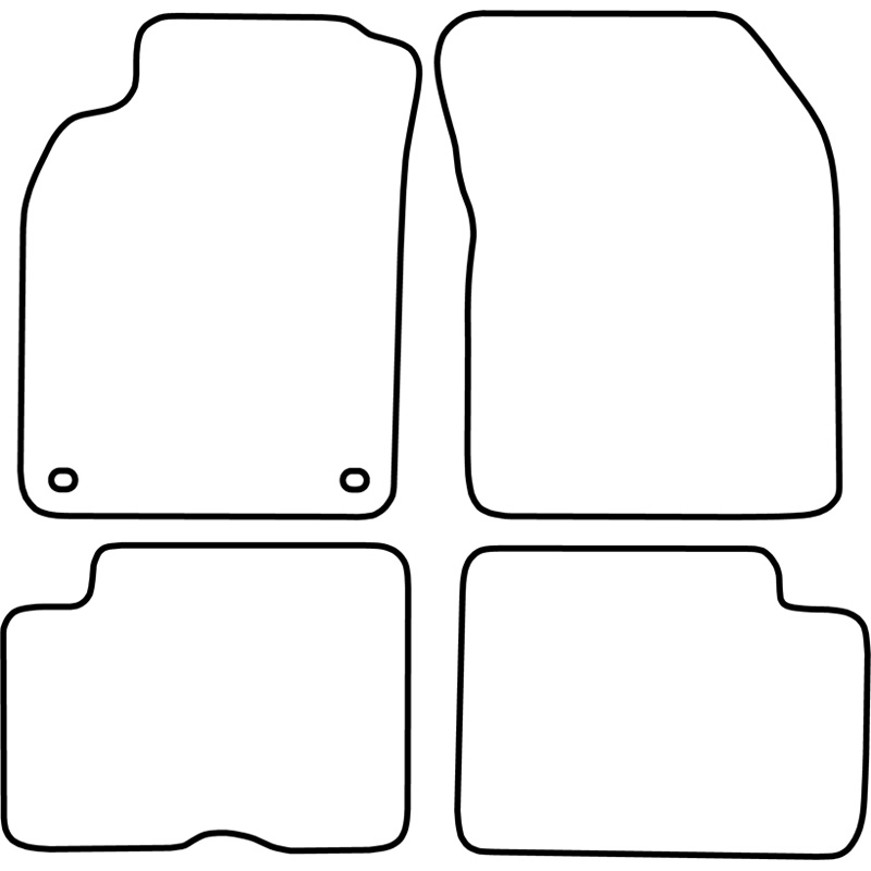 Set de tapis de sol sur mesure pour Nissan Almera 1995-2000
