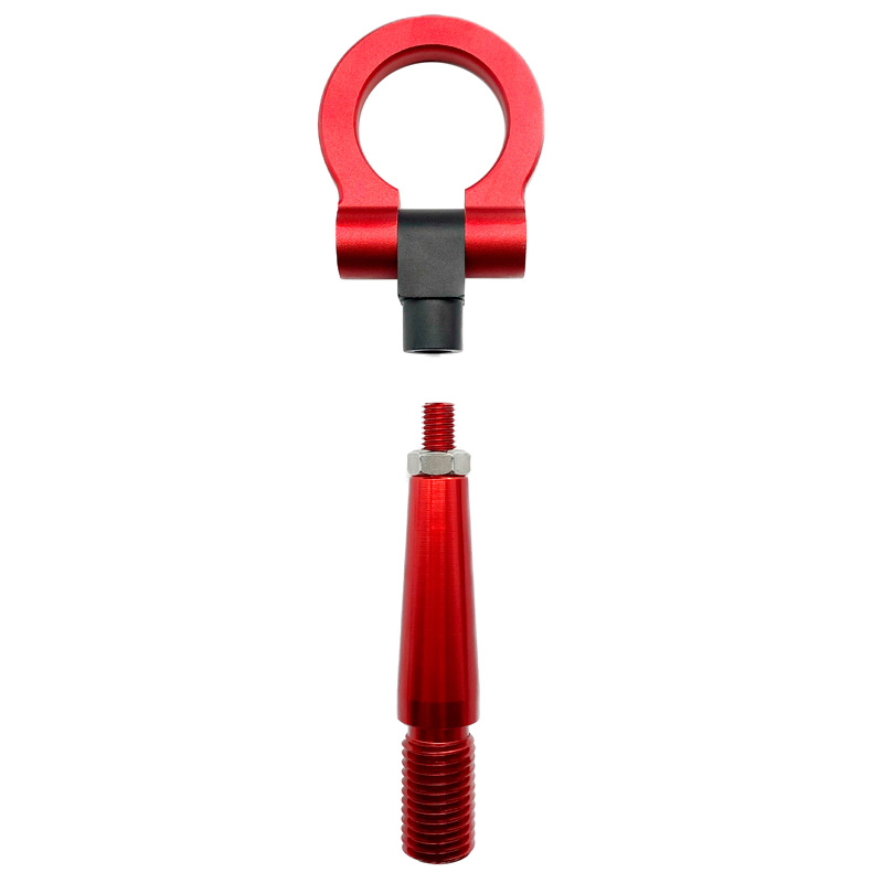 Simoni Racing Crochet de Remorquage - Métal - Rouge - Longueur 23.7cm