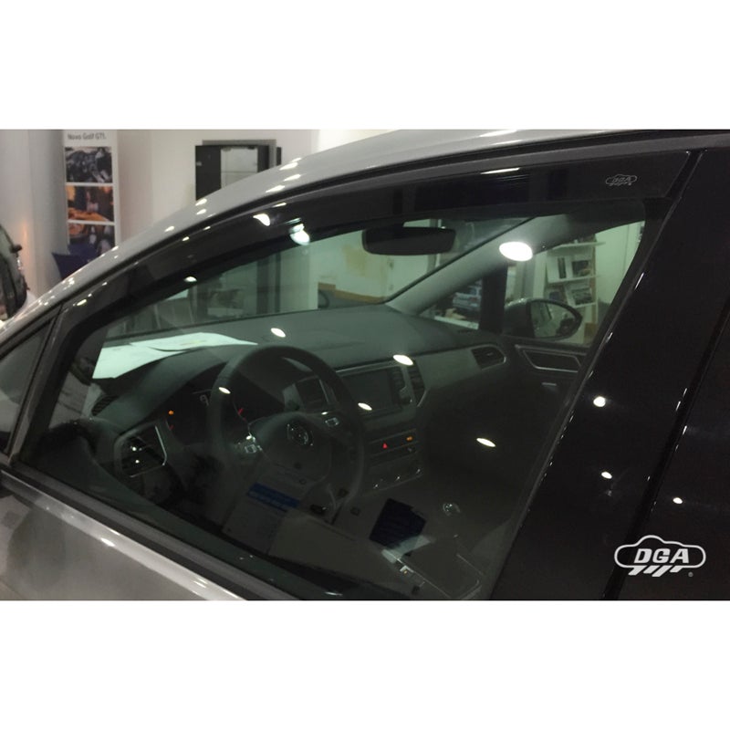 DGA Déflecteurs d'Air sur mesure pour Volkswagen Golf VII Sportsvan 5-portes 2014- (2-pièces)