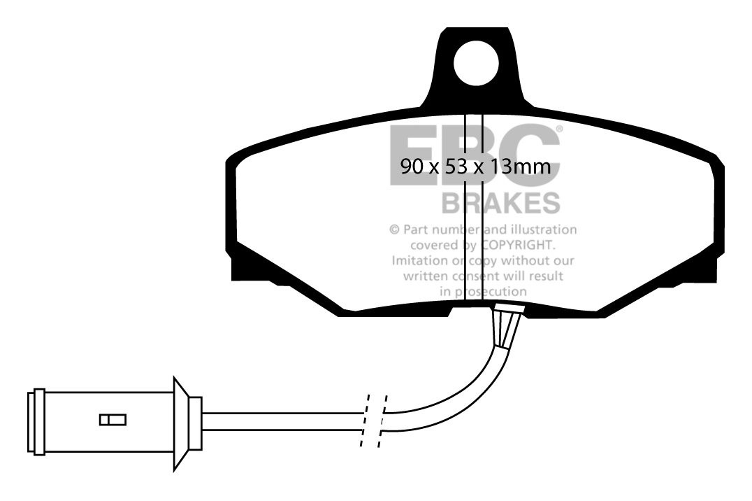 EBC Brakes JAGUAR XJ6 2.9 87-89 Remblokken achterzijde