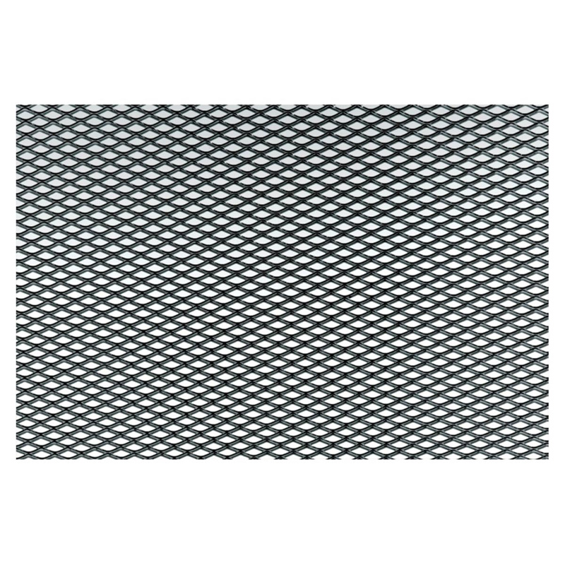 Simoni Racing Grille de Calandre Aluminium Noir - 100x30cm - Maille Fine