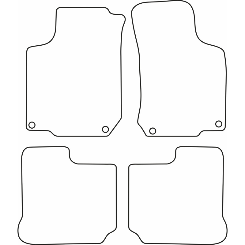 Set de tapis de sol sur mesure pour Seat Leon 1999-2005 / Toledo 1999-2004
