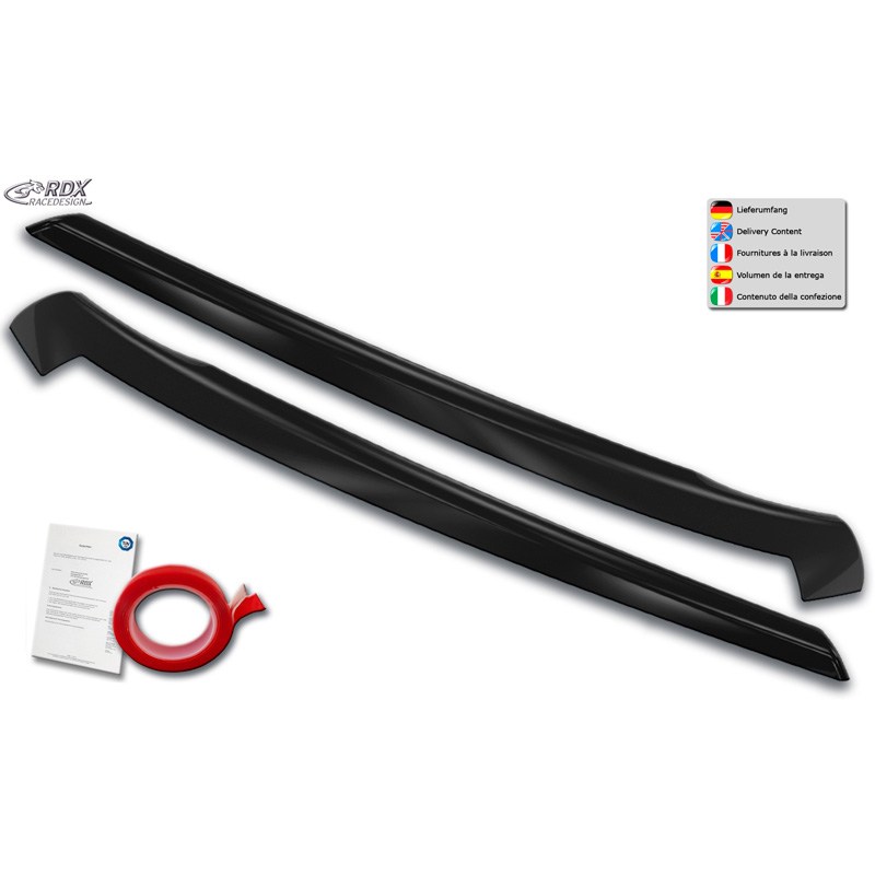 Spoilers de phares sur mesure pour Volkswagen Caddy IV 2015-2020 (ABS)