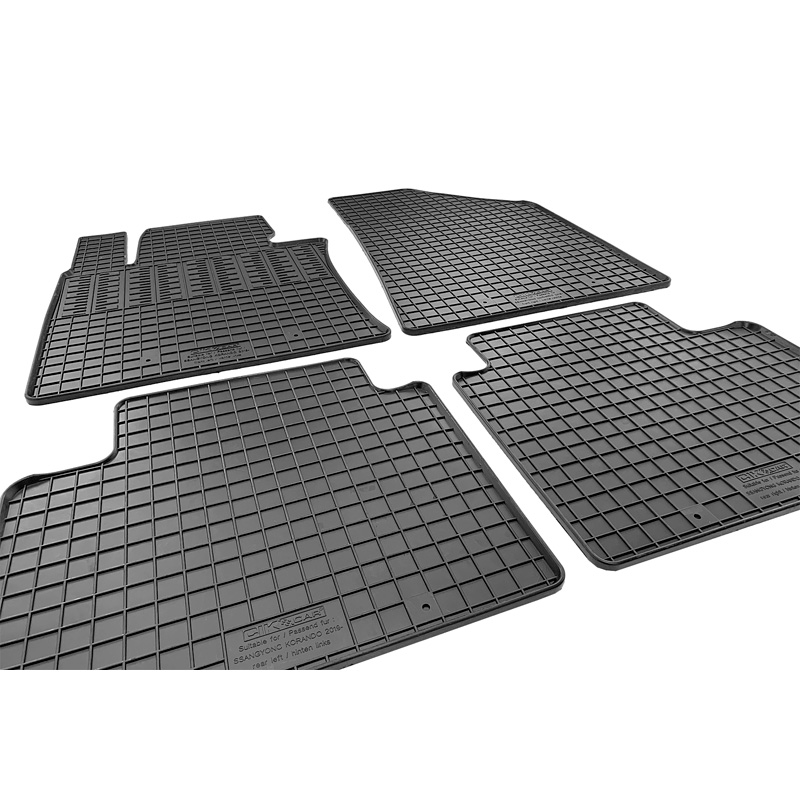 Set tapis de caoutchouc sur mesure pour SsangYong Korando (C300) 2019- (4-pièces + points de fixage)