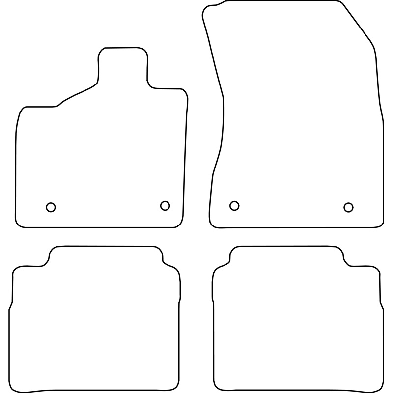 Set de tapis de sol en velours sur mesure pour Nissan X-Trail IV (T33) e-Power 2022-