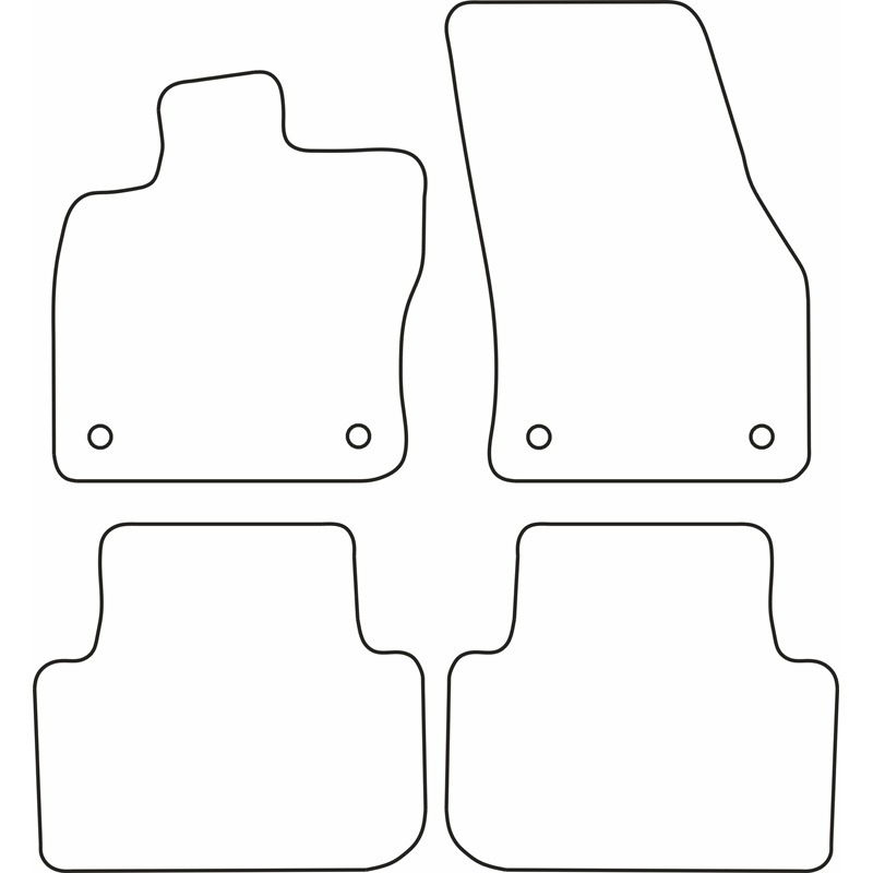 Set de tapis de sol sur mesure pour Volkswagen Golf VII Sportsvan 2014-