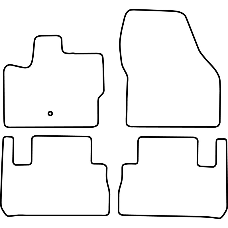 Set de tapis de sol en velours sur mesure pour Landrover Freelander 2007-