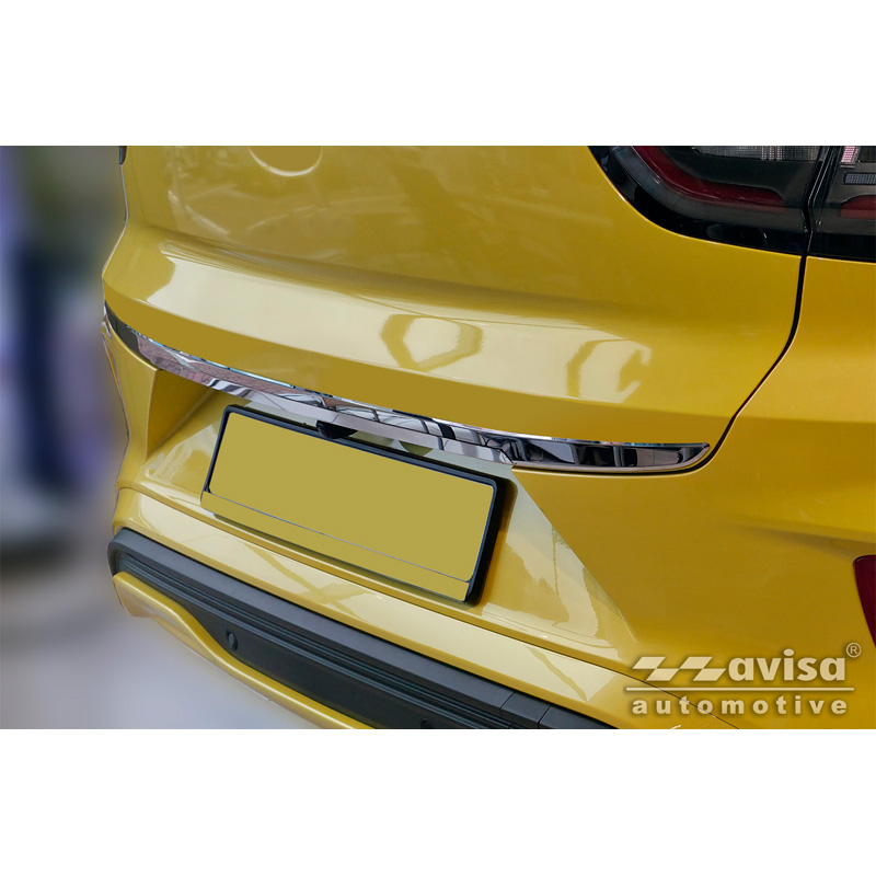 Avisa Revêtement d'habillage du hayon du coffre inox Chrome sur mesure pour Ford Puma 2019-