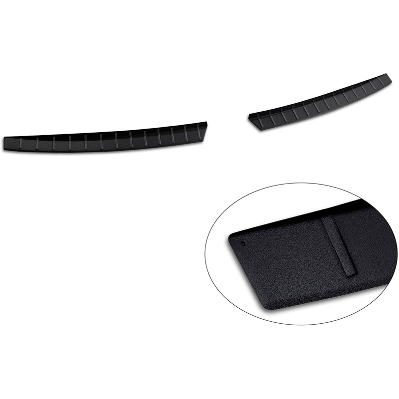 Avisa Protection de Seuil de Coffre Acier Inox sur mesure pour KIA EV3 GT 2024- - Noir Mat - 2 pièces