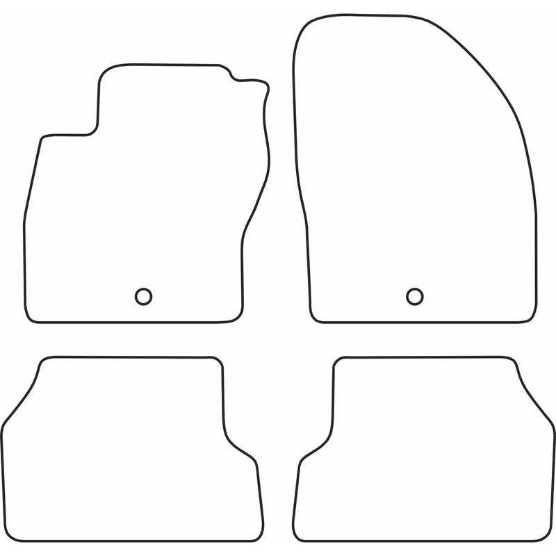 Set de tapis de sol sur mesure pour Ford Focus 2008-2011