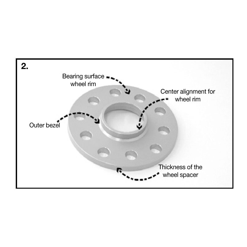 H&R Set des espaceurs de roues Système-DR 40mm par essieu - Cartouche de boulon 5x112 - Moyeu 66,5mm - Taille de boulon M14x1,5 - sur mesure pour Audi