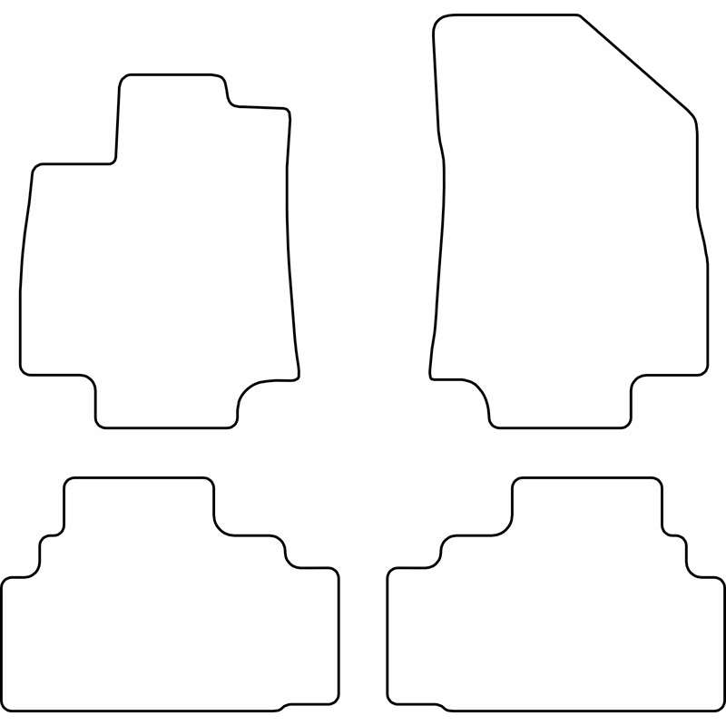 Set de tapis de sol sur mesure pour Kia EV3 2024-