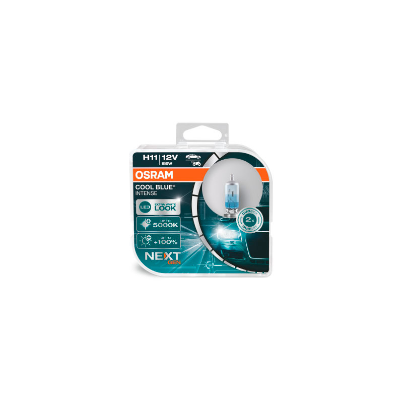 Osram Cool Blue Intense NextGen Ampoules Halogène - H11 - 12V/55W - set de 2 pièces