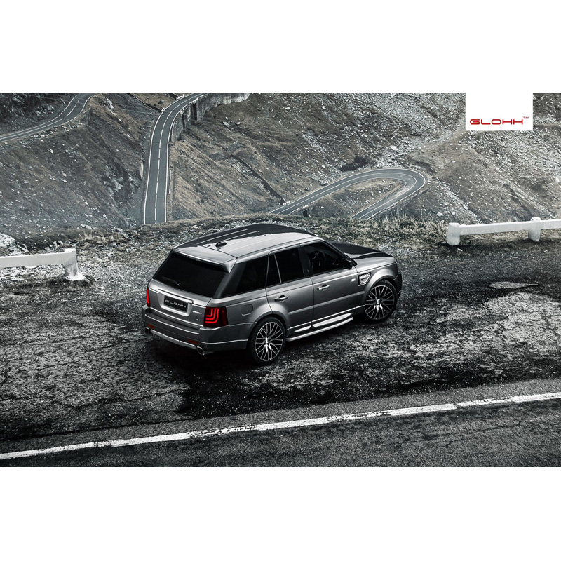Glohh GL-3 Feux Arrière Dynamiques LED sur mesure pour Range Rover Sport L320 2005-2009 & 2010-2013 - Rouge/Fumée